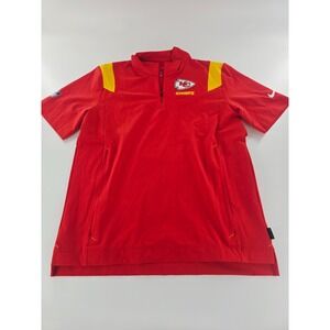 Nike NFL Kansas City Chiefs Football Short Sleeve Jacket Sz M Team Issued Red